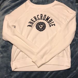 White Abercrombie crew neck